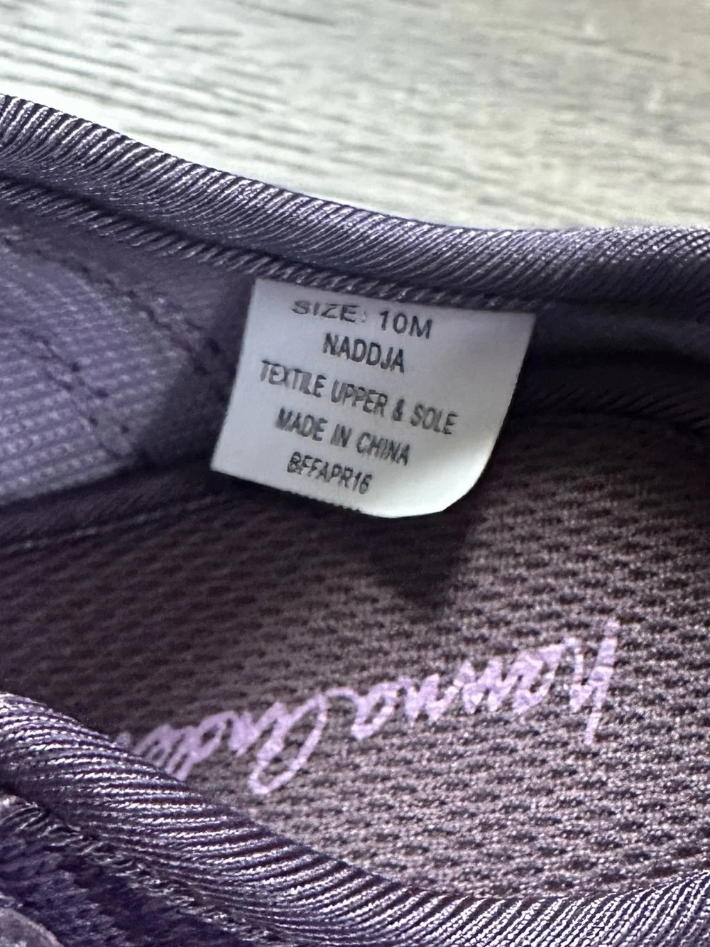 Hanna Andersson Purple Mary Jane Knit Sneakers